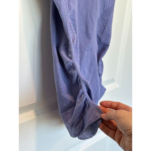 Athleta Ruched Side Racerback Tank Top Purple Size Large - Picture 4 of 9